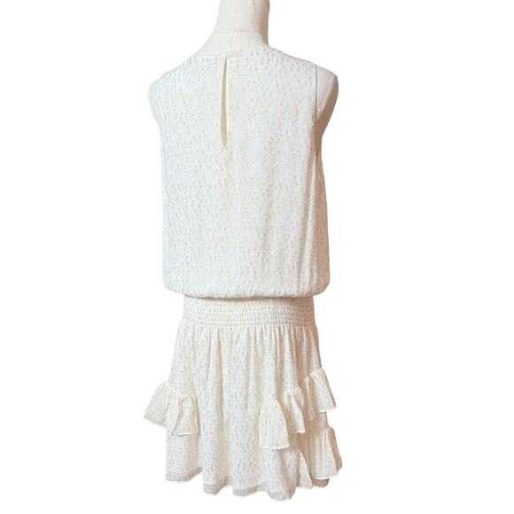 Ramy Brook Garrett Silk Blend Blouson Mini Dress Size M Sleeveless V Neckline - Picture 14 of 16